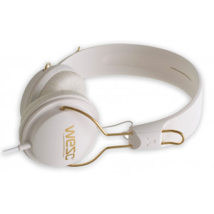 WESC TAMBOURINE golden white headphones