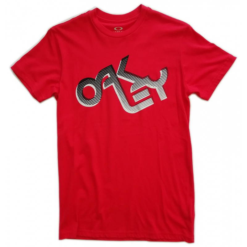 tee-shirt oakley retro fade 2.0 tee red line
