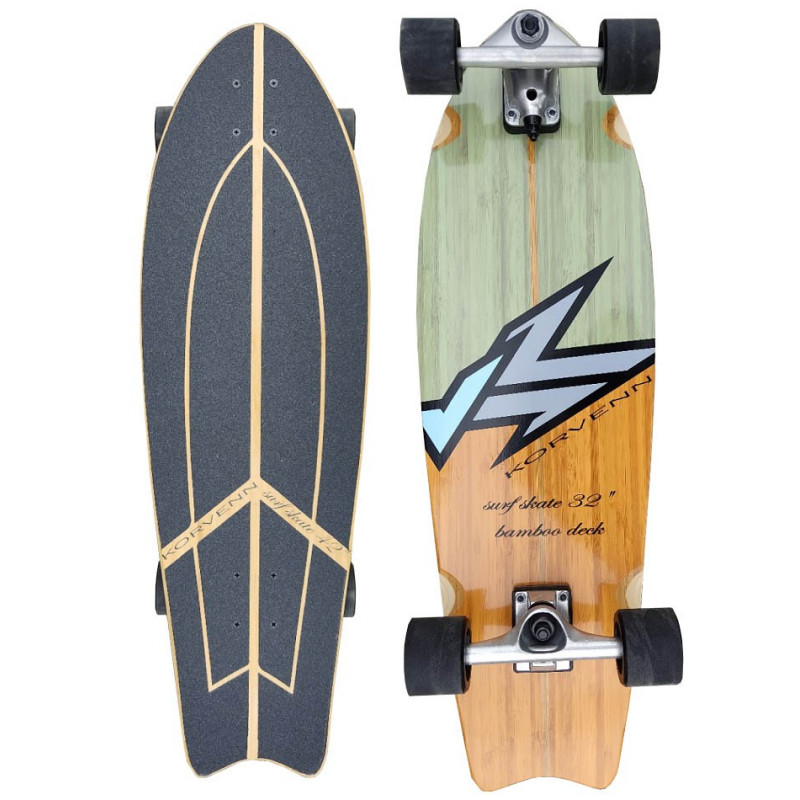 Surf Skate complet Korvenn bamboo serie 32"