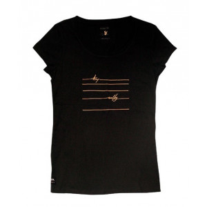 T-Shirt Femme Manera Lines Black 2021