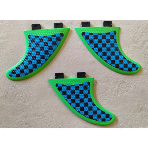 Ailerons Thruster 3DFINS FCS1 Blue Checker