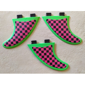 Ailerons Thruster 3DFINS FCS1 Blue Checker