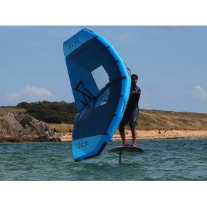 Planche de wing surf et paddle foil Korvenn en Bamboo Bleu