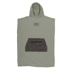 Poncho Ocean and Earth daybreak hooded olive