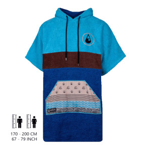 poncho wave hawaii airlite blue