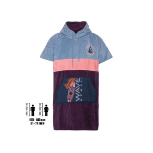 Poncho Wave Hawaii Kiholo velours
