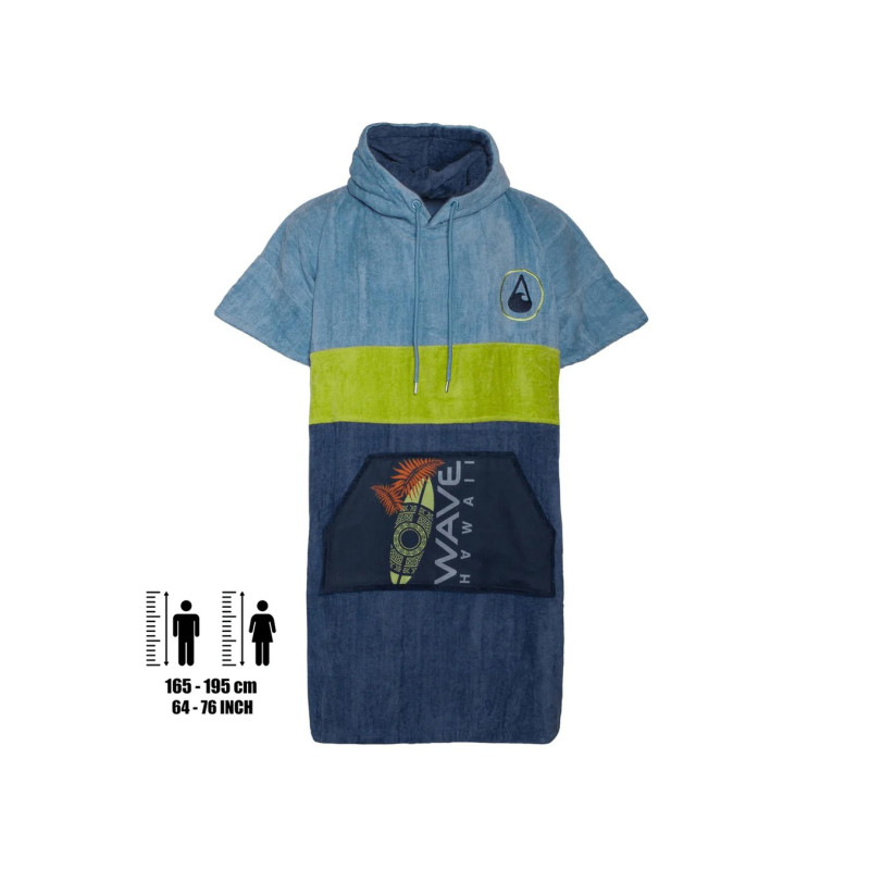 Poncho Wave Hawaii Kapalua velours de coton