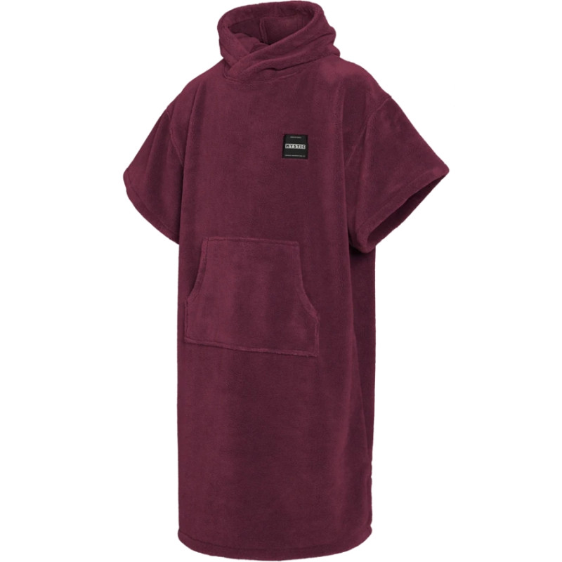 Poncho Mystic Teddy Oxblood red