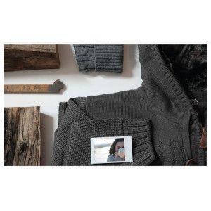 Sweat Manera Punta Preta Gris