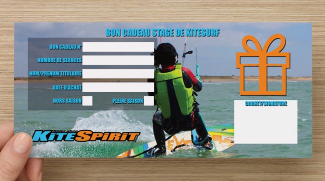 Bon cadeau stage de kitesurf